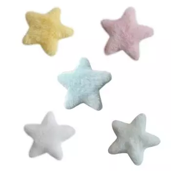 Заколка для пушистой боковой челки в стиле Y2K, милая звезда ручной работы, милые шпильки, головной убор, аксессуары для волос, мини-шпилька со звездой, Прямая доставка белый