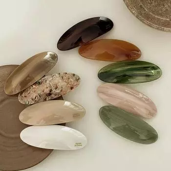 Заколка для волос Acetic Acid пружинная заколка для девочек большая шпилька головной убор блестящая эллиптическая дуга шпилька аксессуары для волос