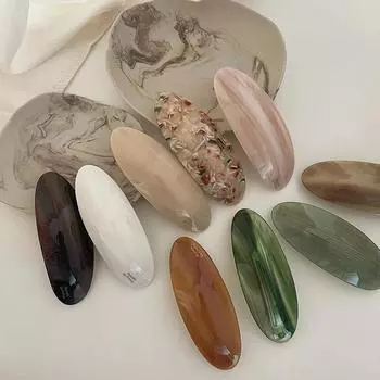 Заколка для волос Acetic Acid пружинная заколка для девочек большая шпилька головной убор блестящая эллиптическая дуга шпилька аксессуары для волос