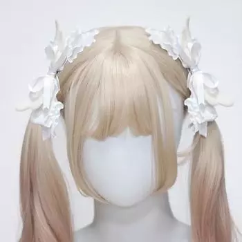 Заколка для волос «Ангел-бант» 2 шт. One Size белый