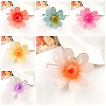 Заколка для волос, большой цветок, заколка для волос в корейском стиле, пляжная заколка для волос, милая заколка для волос в виде цветка, женская оранжевый