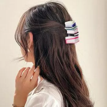 Заколка для волос для девочек, цветная книжка в форме книги, женская заколка для волос с противоскользящими зубцами, большого размера, аксессуары для волос на затылке розовый