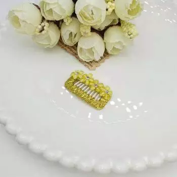 Заколка для волос для собак с хрустальным цветком для мальтийцев, йоркширов, ши-тцу, аксессуары для домашних животных, заколка для волос для домашних животных, ювелирные изделия для укладки волос синий