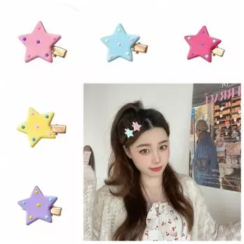 Заколка для волос Dopamine Star Dot Y2k, крутая заколка для волос с пентаграммой, женская