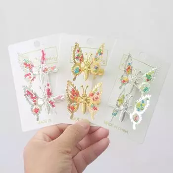 Заколка для волос «Движущиеся крылья бабочки» — аксессуар для волос в корейском стиле для девочек