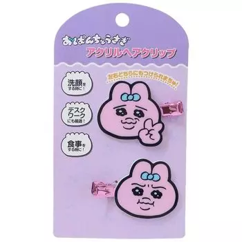 Заколка для волос Ensky Panchu Rabbit из акрила 4 39 x 55 x 5 мм Акрил M Прибл.