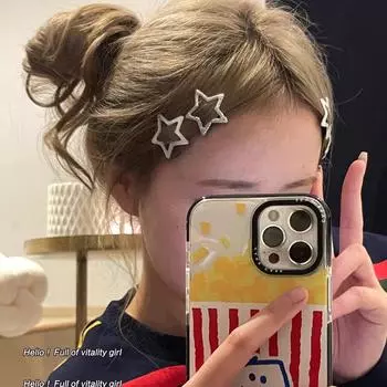 Заколка для волос Galaxy Mystique Star BB: Милый и классный аксессуар для женщин с боковой челкой