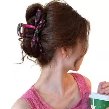 Заколка для волос Имитация жемчуга большого размера, нескользящая, легкая, для затылка, аксессуар для волос B