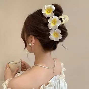 Заколка для волос искусственный жемчуг 3D цветок декоративная шпилька боковая челка заколка для волос аксессуар для повседневного ношения вечеринки