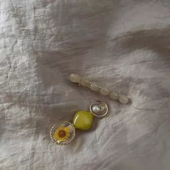 Заколка для волос из сухоцвета в стиле ретро с жемчужинами – Романтичный сладкий темпераментный зажим сбоку с дизайном «Утконос»