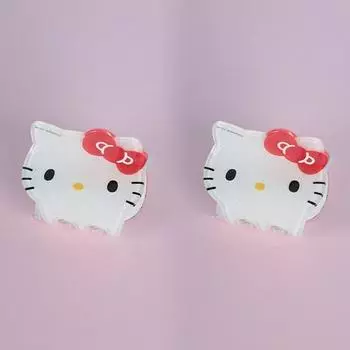 Заколка для волос KJ Hello Kitty 2p, популярный персонаж в Корее