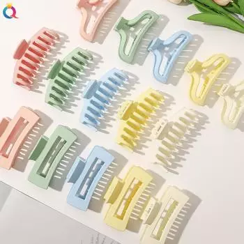 Заколка для волос Macaron Sweet Back Hair Clip Simple Shark Clip Headpiece 1pc