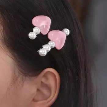 Заколка для волос Милая заколка для волос Розовые сладкие заколки Винтажная Милая заколка для волос Женщины B