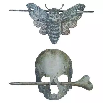 Заколка для волос на Хэллоуин, маленькая, изысканная, многоразовая, реалистичная, для вечеринки в баре, дома Moth