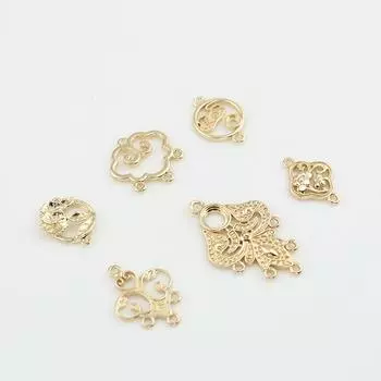 Заколка для волос «Облако из чистой меди и цветение сливы» с кисточкой