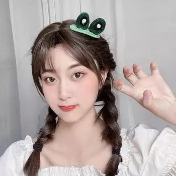 Заколка для волос, очаровательная мультяшная мини-заколка для волос, женская и детская вязаная заколка для волос, заколка для волос, повседневная одежда Rabbit