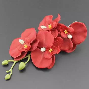Заколка для волос Phalaenopsis Flower, заколка для волос с ветками, украшения для волос, искусственные цветы, аксессуары для волос 20cm