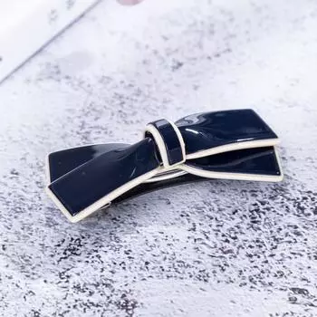 Заколка для волос с бантиком длиной 5,5 см, ручная работа, головной убор, аксессуары для волос, синяя заколка-автомат, шпильки, инструменты для укладки, заколка