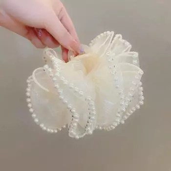 Заколка для волос с бантом, большая заколка в виде акулы, модная заколка для волос, женская, для девочек белый