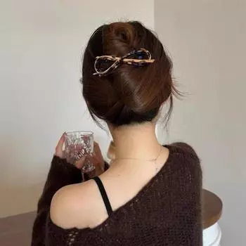 Заколка для волос с бантом, заколка для волос с застежкой-кнопкой, заколка для волос, заколки для женщин чёрный