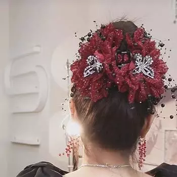 Заколка для волос с кисточкой в виде цветка, универсальная, темпераментная, бабочка, акула, заколка для женщин и девочек, простые аксессуары для волос, подарки A2