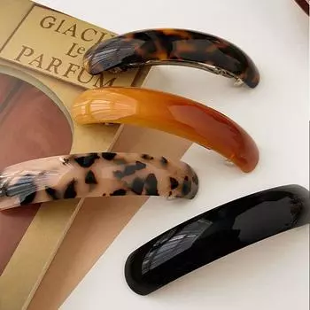 Заколка для волос с леопардовым принтом Arc, большая эллиптическая заколка для волос, модная пружинная заколка для женщин style 3