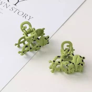 Заколка для волос с рисунком лягушки из сплава, милая зеленая заколка для волос, бесплатная доставка, заколки, хвостик, женские аксессуары для волос в виде акулы