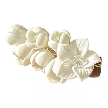 Заколка для волос с жасмином, цветок, ко Дню матери, декоративные цветочные заколки для волос в пасторальном стиле, белая цветочная заколка для волос высокого класса для подростков United States