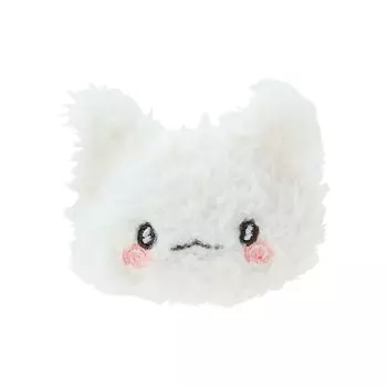 Заколка для волос Sanrio в форме лица с изображением призрака Ханамару, ширина 6 см, глубина х высота 5 см, полиэстер, сталь 690902 (Всегда Ты!) приблизительно. 1,5