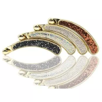 Заколка для волос со стразами, 1 шт., заколка для волос с кристаллами, аксессуары для волос, зажим-банан, вертикальный зажим, женская заколка, уникальная заколка 6