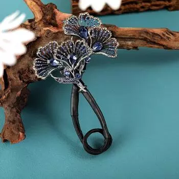 Заколка для волос со стразами и перьями, элегантная бигуди для волос, ловкий создатель пучков, длинные густые аксессуары для волос для женщин 1PCS