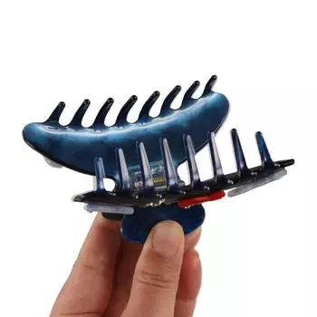 Заколка для волос со стразами, жемчужная акриловая заколка в виде акулы, милая заколка для волос в виде ракушки для женщин Style A