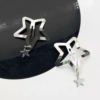 Заколка для волос со звездой для девочек, нескользящие заколки для волос, заколки для женщин, крошечная заколка со звездой, нескользящие заколки для волос Y2k 1