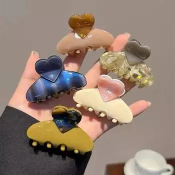 Заколка для волос Sweet Acic Acid Love с винтажным принтом, маленькие заколки для волос с когтями для женщин и девочек, аксессуары для волос, головные уборы премиум-класса