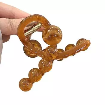 Заколка для волос Sweety Jelly для женщин Маленькая свежая Конфетная бусина Пластиковый зажим-акула Аксессуары для волос на каждый день для девочек Заколки