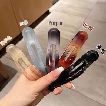 Заколка для волос «Утконос» с леопардовым принтом для женщин — бесшовная заколка для укладки и макияжа