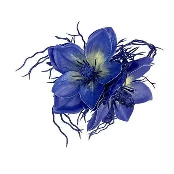 Заколка для волос в пляжном стиле, гавайский, богемный, цветочный аксессуар для волос, универсальный дизайн, удобный боковой зажим для волос B