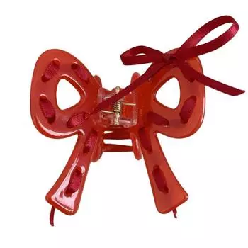 Заколка для волос в стиле балета «бабочка», заколка-бантик в виде маленькой акулы, персонализированный бант из ацетата для волос, коготь для девочки розовый