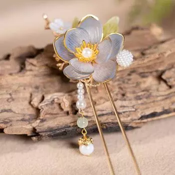 Заколка для волос в стиле династии Тан, ретро-головной убор ханьфу, классический цветочный гребень для волос, аксессуары для чонсама Style1