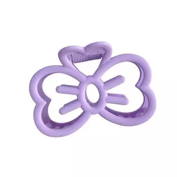 Заколка для волос в виде акулы с бантом конфетного цвета для девочек кофейный