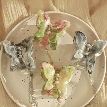 Заколка для волос в виде бабочки для животных, большая акриловая заколка в виде акулы, милая заколка для волос в виде бабочки для женщин style 6