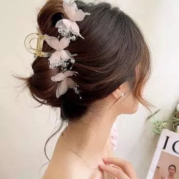 Заколка для волос в виде бабочки, когти для волос в виде акулы для женщин, милые, элегантные, заколки для волос, аксессуары для волос