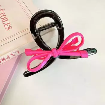 Заколка для волос в виде банта для женщин, аксессуары для волос в стиле темперамент, корейские заколки для волос, головные уборы для девочек, маленькие заколки для волос серебряный