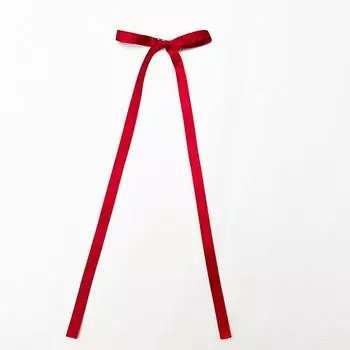 Заколка для волос в виде банта из ленты в корейском стиле, длинная заколка с кисточками, милый головной убор для женщин и девочек, модные аксессуары для волос для вечеринок WR