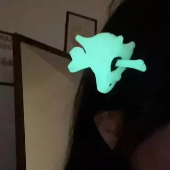 Заколка для волос в виде черепа на Хэллоуин, светящаяся в темноте заколка для волос в виде черепа с костяной палочкой, готика