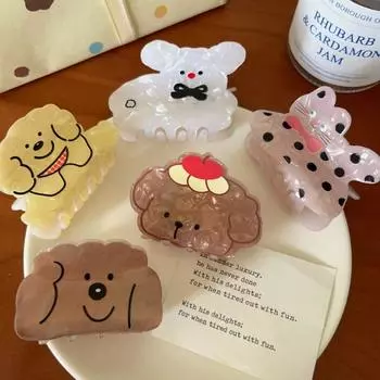 Заколка для волос в виде котенка, кошки, мультяшного животного, акулы, креативного животного, собаки, когтя для волос, девушки style1