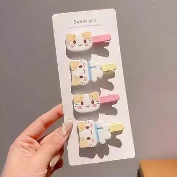 Заколка для волос в виде мультяшного кота, кавайные заколки, заколки, милые заколки в виде утконоса, аксессуары для волос A3