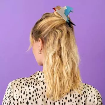 Заколка для волос в виде птиц и кошек, ацетатная заколка для кошек, в форме акулы, элегантная заколка для волос животных, на каждый день blue bird