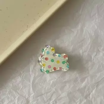 Заколка для волос Y2K в виде кролика для женщин и девочек, милая акриловая заколка-уточка, заколка для волос в форме кролика, желеобразная цветная заколка для волос, аксессуар для волос 1/5/10 шт. 1pc