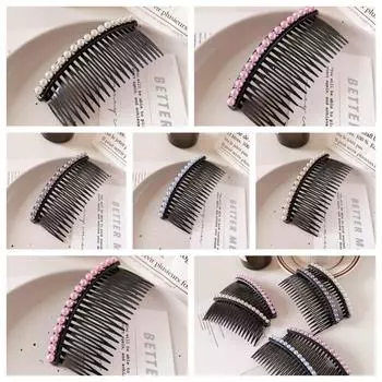 Заколка для волос жемчужная расческа для волос инструмент для укладки волос сломанная расческа для волос ретро блестящая расческа для волос украшения для волос шампанского